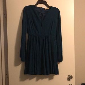 Flowy blue dress